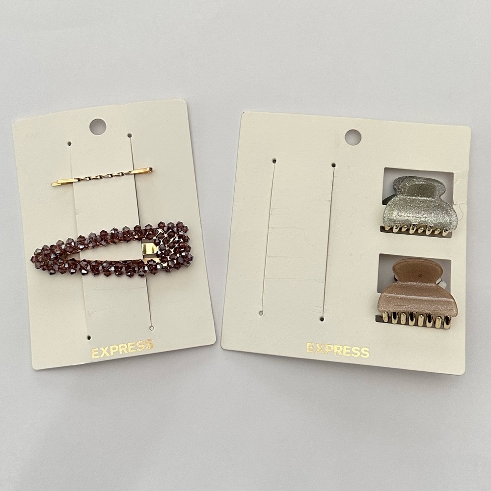 Express Miscellaneous Hair Clips in Gold 2019